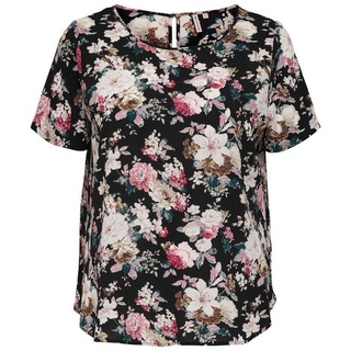 ONLY CARMAKOMA Blusenshirt Kurzarm Design Bluse Plus Size Curvy Shirt CARVICA Übergröße (1-tlg) 3906 in Rosa rosa|schwarz XXL (44)ARIZONAS
