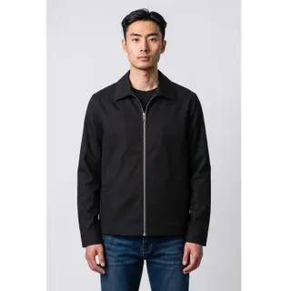 Michael Kors für Herren. CT64086L6C Langärmelige tropische Tech-Jacke mit Reißverschluss schwarz (XL), Lässig, Polyester