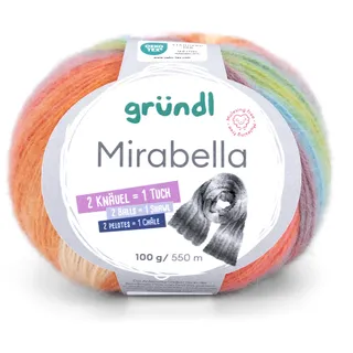 Gründl Wolle Mirabella orange/türkis 100 g