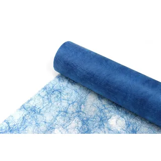 Deko AS Tischläufer Sizoflor Tischband mittelblau 30 cm Rolle 25 Meter - 60-300-25-036 (1-tlg, 1 Rolle Tischläufer), Strapazierfähig blau