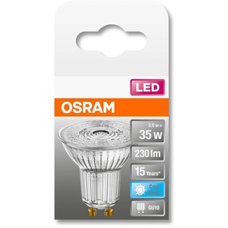Osram LED STAR PAR16, 2,6W = 35W, 230 lm, GU10, 36°, 4000 K