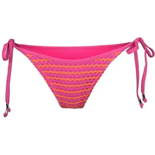 Seafolly - Women's Mesh Effect Tie Side Rio Pant - Bikini-Bottom Gr 40 rosa