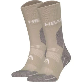 Head Hiking All Climates Crew Socken 2er Pack Braun/Grau 39-42
