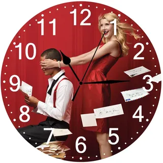 BeNsil Personalisierte Wanduhr mit Foto, Wanduhr zum Selbst Gestalten, Fotowanduhr zum Aufhängen von Geburtstagsfotos