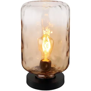 GLOBO Tischleuchte Glas Amber 2 St.