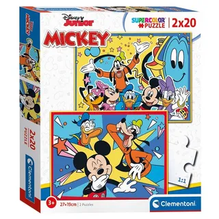 Puzzle Mickey Mouse 2x20st. Boden