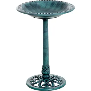 Outsunny Vogeltränke Vogelbad mit Ständer 69,5 cm für Wildvögel, Vogelfutterspender & Wildvogeltränke für Garten und Balkon   Aosom.de