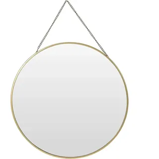Spiegel rund Wandspiegel Schminkspiegel runder Dekospiegel Metall GOLD Ø 30 cm
