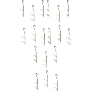 Zite Fishing Räucherhaken Set - 12 Stück V-Form Haken zum Fische Räuchern - Stainless Steel Smoking Hooks
