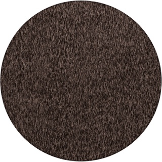 Teppich »Nizza 1800 Kurzflorteppich«, rund, 15813200-0 braun 6 mm