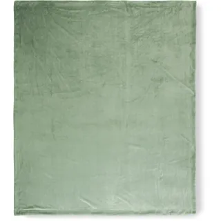 HIP Uni Kuscheldecke 160 x 180 cm Dunkelblau/Grün