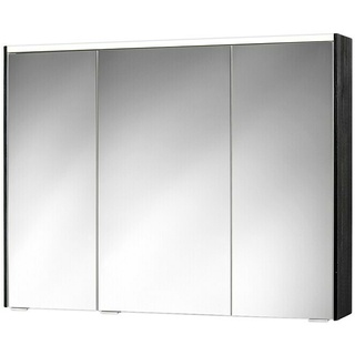 Sieper LED-Spiegelschrank KHX 100  (B x H: 100 x 74 cm, Mit Beleuchtung, MDF, Schwarz/Weiß)