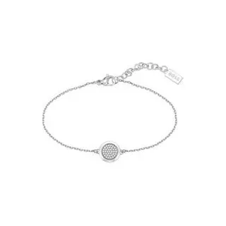Damen Gravurarmband aus Edelstahl mit Glaskristallen