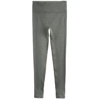 NEXT Damen Standard Gerippte nahthlose Leggings mit hoher Taille Olive Mergel L - L