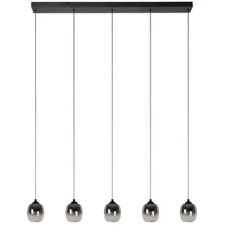 LUCIDE Tamino 5-flg. dimmbar 12 cm rechteckig schwarz