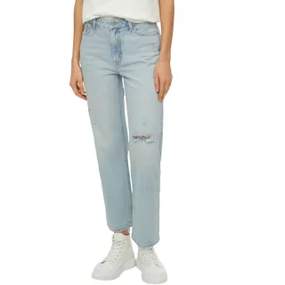 5-Pocket-Jeans S.OLIVER "KAROLIN" Gr. 44, N-Gr, blau (light blue used) Damen Jeans 5-Pocket-Jeans mit Pailletten-Detail
