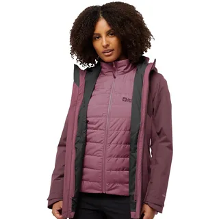 Jack Wolfskin Hunberg 3in1 Jacke - Raisin - XS