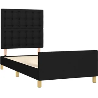 vidaXL Bettgestell 80 x 200 cm Schwarz