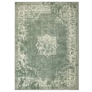 FRAAI | Home & Living Vintage Teppich - Wonder Grün - 160x220cm | Polypropylene - Machine woven - Medallion - Classic - Living room