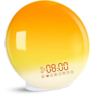 Cadrim Tageslichtwecker Wake Up Licht Lichtwecker Radiowecker Sonnenaufgang