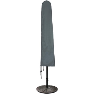 Hentex Cover Schutzhülle für Sonnenschirm, Ampelschirm Wasserdichtes Atmungsaktives Sonnenschirmhülle - Grau.215x30/40W cm