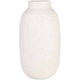 Vase CAST ca.17,5x30,5cm, offweiss