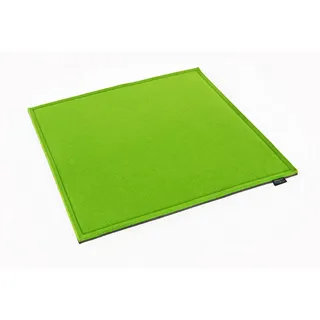 voigtdesign Filz-Sitzauflage - Stuhlauflage - Sitzkissen - Stuhlkissen - Auflage - quadratisch - bi-Color - 2-lagig (40 x 40 cm, 132 hellgrün)