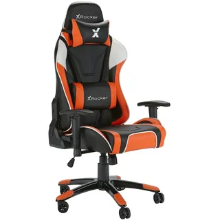 X Rocker Agility Kunstleder Schwarz/Orange