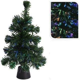 Annastore Künstlicher Weihnachtsbaum LED Tannenbaum H 45 cm - kleiner künstlicher Weihnachtbaum mi LED grün