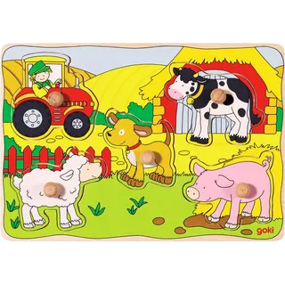 GoKi Steckpuzzle Auf dem Bauernhof