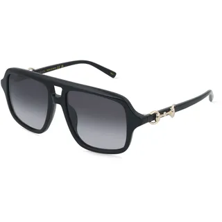 Gucci GG2052S Damen-Sonnenbrille Vollrand Pilot Acetat-Gestell, Schwarz
