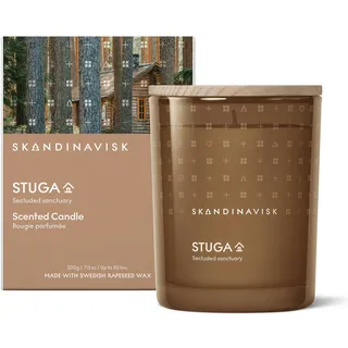SKANDINAVISK Duftkerze, Stuga(Hütte), 200g | Schwedisches Rapswachs. Bis zu 50 Stunden Brenndauer. Hergestellt in der EU. Inspiriert von skandinavischer Natur.