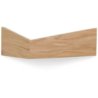 Woodendot Wandregal, Eiche, Holz, Dreieckig, 33.5x10x15 cm, FSC 100%, Wohnzimmer, Regale, Wandregale