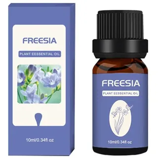 Ätherische Öle Freesie 10 ml, Ätherische Öle für Diffuser Aromatherapie,Duftöle für Diffusor,Ätherisches Lavendelöl Duftöl Freesie Öl für Haut Körper Haarpflege, Kerze,Seife,DIY,Massage Aroma