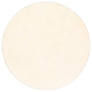 Snapstyle Hochflor Shaggy Teppich Palace Rund, Creme, 200x200cm