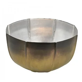 Lambert Servierschale Windlicht Schale Eisen Bronze Silber (13cm)