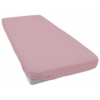 Spannbettlaken ESTELLA "Feinjersey-Spannbettuch" Laken Gr. B/L: 140-160 cm x 200 cm (1 St.), Jersey, 20 cm, lila (orchidee) Spannbettlaken Rundumgummi