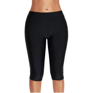 LA ORCHID high Waist Badeshorts bademode Bikini Damen hoher Taille Bikinihose Bauchweg - L