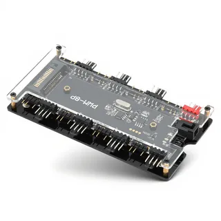 ARGB Controller argb controller fernbedienung PWM+ARGB Zwei in einem Gehäuse Lüfter Hub, 8 5 V3 Pin ARGB HUB, 8 4Pin Lüfter Ports, mit 21 Key Fernbedienung Kasa Fanları