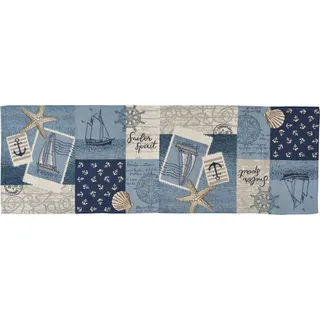 Sander Tischläufer Sailor Patch Gobelin Sailor Patch Größe 32x96 cm