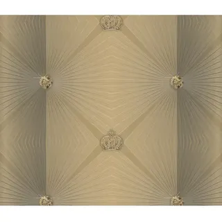Glööckler Vliestapete Imperial 32 cm x 10 m 300 g Braun/Bronze 54406