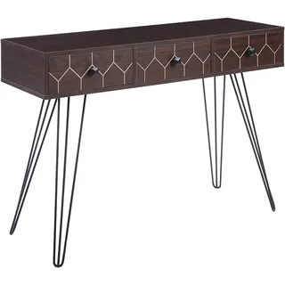 Beliani MALSALA Konsolentisch 120x40x75 Dunkelbraun