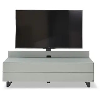 Musterring TV-Lowboard Media Smart Glas Weiß, Transparent Weiß / Weißglas
