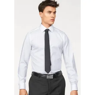 Bruno Banani Langarmhemd Slim Fit Weiß M