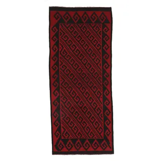 Afghan Vintage Kelim Teppich 164x390
