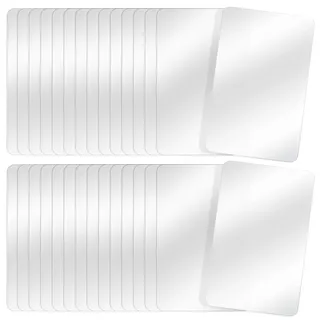 Tecmisse Tischsets aus Kunststoff, hitzebeständig, waschbar, transparent, für Tisch, Esszimmer, Küche, Basteln und Regaleinlage, 43,2 x 27,9 cm, 30 Stück
