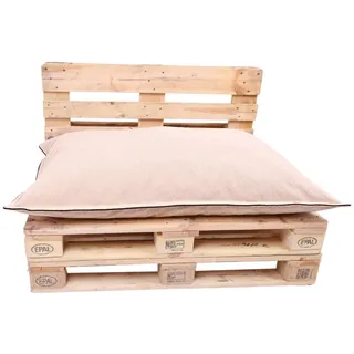 TexDeko Palettenkissen TexDeko Cord Palettenkissen (Sitzkissen) wasserabweisend, (Maße: 120x80cm, 120x60cm, 120x50cm, 120x40cm) beige|goldfarben 60 cm x 120 cm x 18 cm