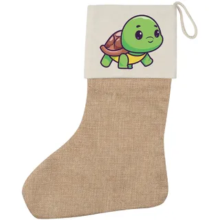 Weihnachtsstrumpf Baby Schildkröte Comic Geschenkidee Baby Schildkröte Geschenk