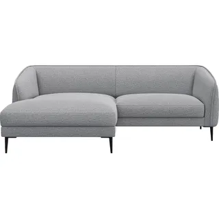 FLEXLUX Ecksofa Belle Designsofa, bequem durch Kaltschaum im Sitz, Skandinavisches Design, In hochwertiger Verarbeitung, B/T 218/149 cm weiß