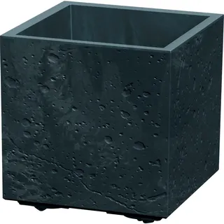 Pflanztopf Kunststoff eckig Stein Optik Blumentopf Pflanzkübel Blumenkübel